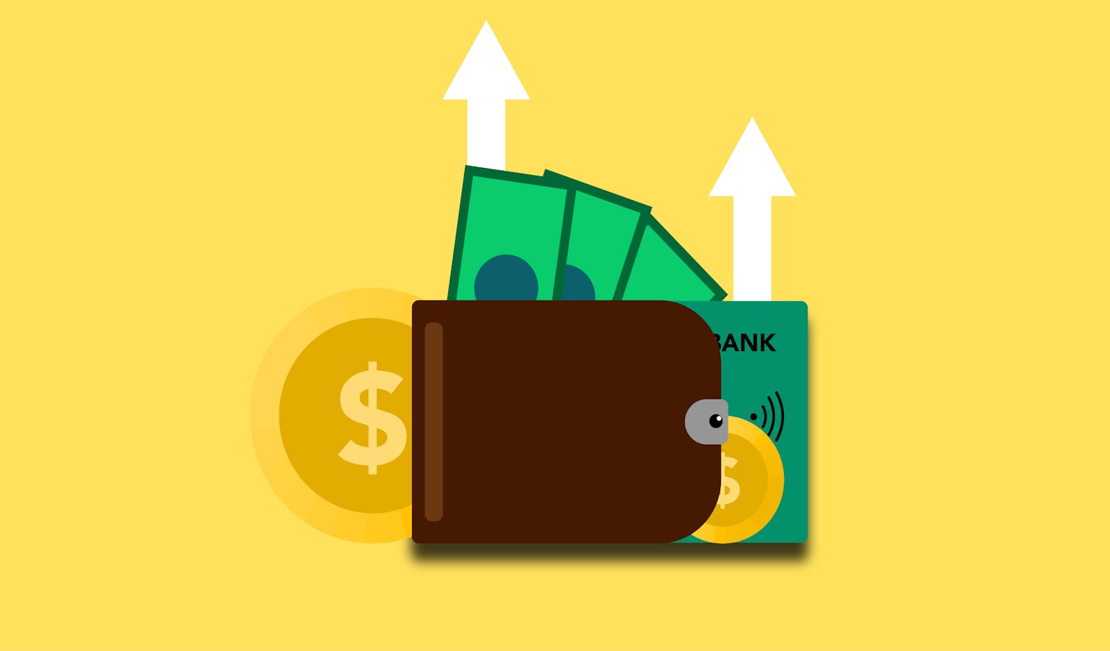 Notas de dólar em uma planta crescendo, simbolizando renda passiva por dividendos.